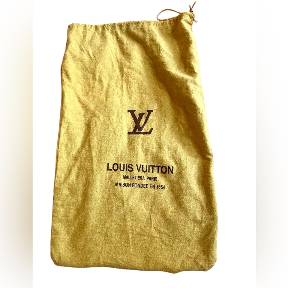 Louis Vuitton Yellow Dust Bag 18” linen